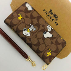 Coach x Peanuts Snoopy Woodstock Zip Wallet CE705 – Essence Enclave