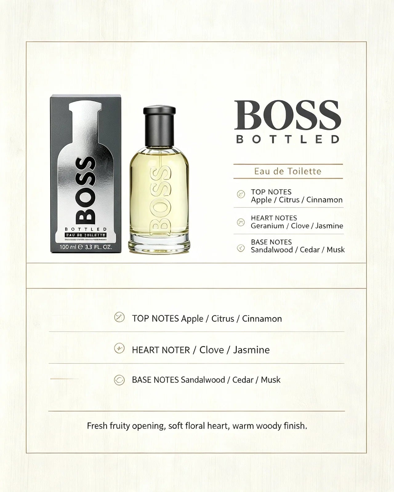 Hugo Boss Bottled EDT 100ml Men – Buy Online | Essence Enclave
